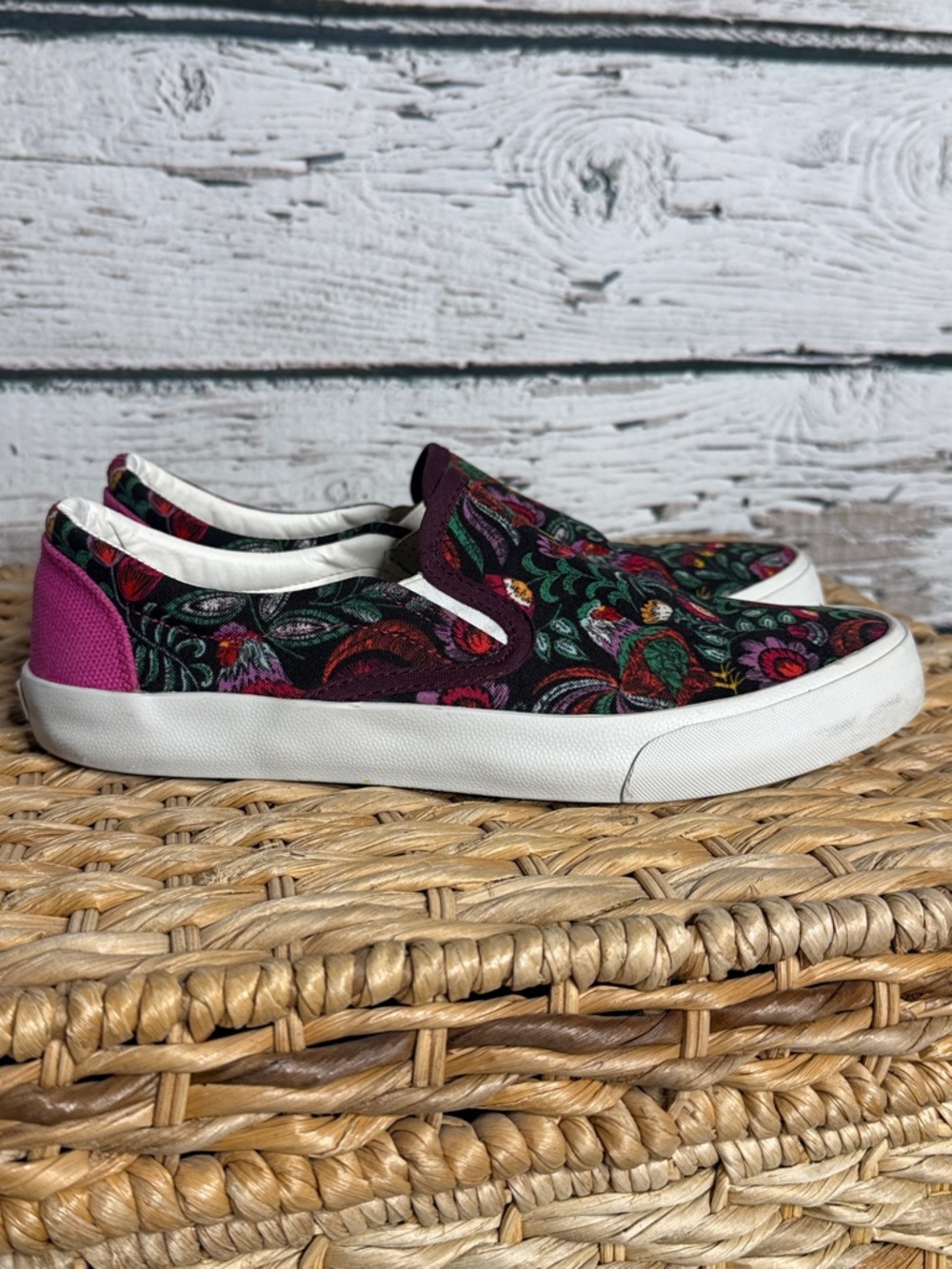 inkkas Rooster slip one Black Floral Slip-On sneakers - Picture 4 of 12